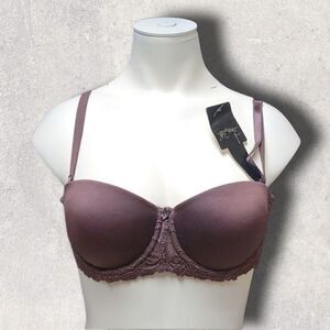 RENE ROFE BROWN CONVERTIBLE UNDERWIRE BRA, SIZE 36B